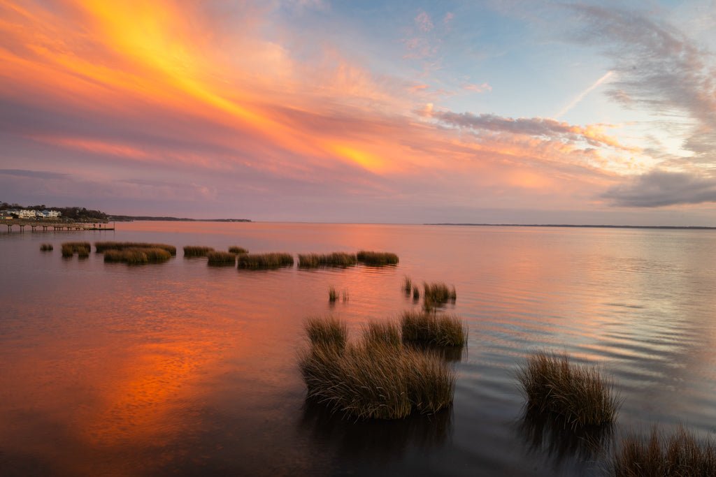 Currituck Sound Sunset - Reflection in a Pool