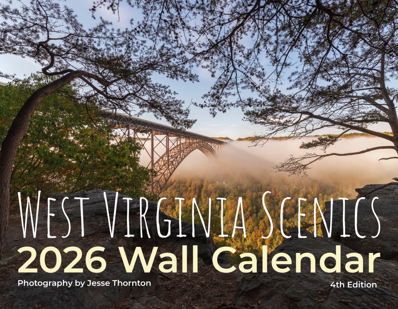 West Virginia Scenics 2026 Wall Calendar 11x8.5 - WV Photography - Reflection in a Pool