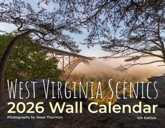 West Virginia Scenics 2026 Wall Calendar 11x8.5 - WV Photography - Reflection in a Pool
