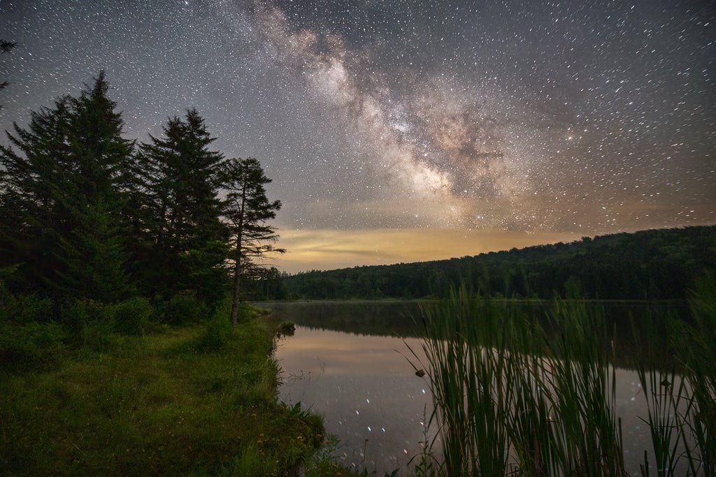 A Night on Spruce Knob Lake - Reflection in a Pool