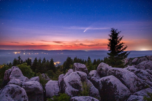 Dolly Sods and Comet NEOWISE - Reflection in a Pool