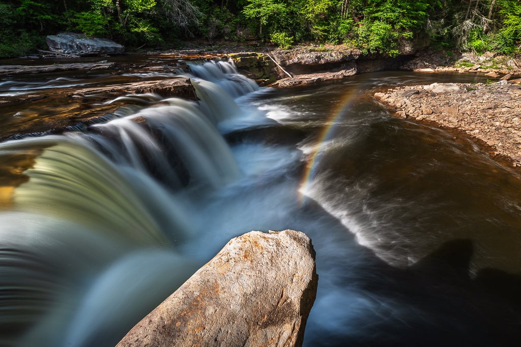 High Falls of Cheat Rainbow - Reflection in a Pool