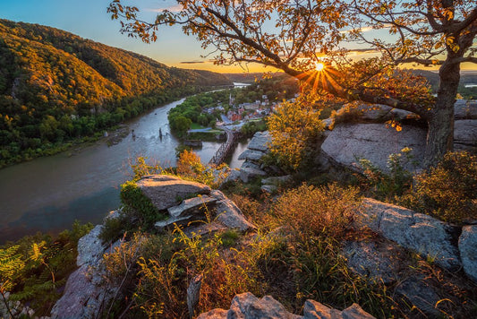 Maryland Heights Sunset - Reflection in a Pool