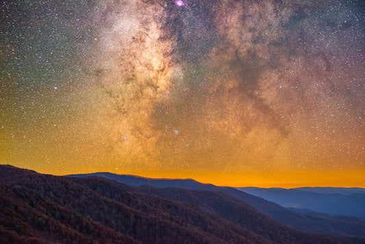 Milky Way Descent - Reflection in a Pool