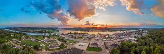 Point Pleasant Drone Panorama - Reflection in a Pool