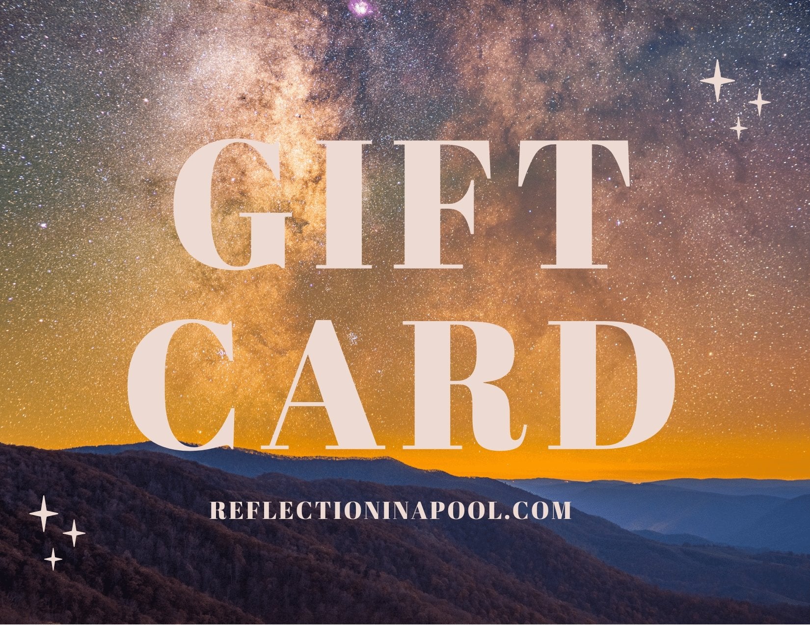 Reflection in a Pool Gift Card - Reflection in a Pool