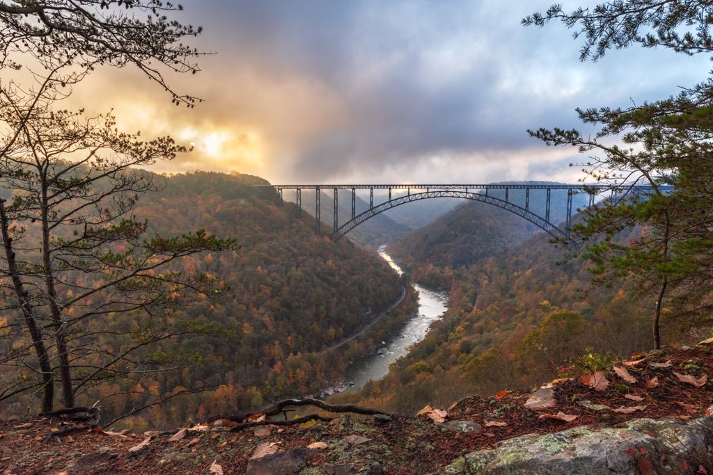 Sunshine Buttress Autumn Light - Reflection in a Pool
