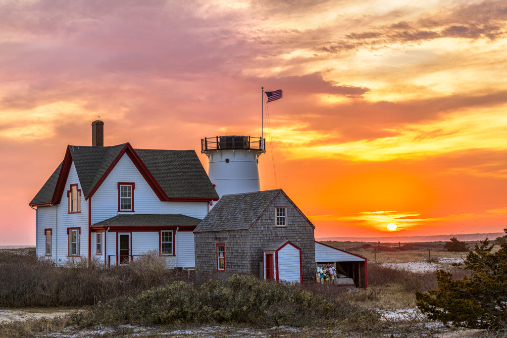 Stage Harbor Lighthouse Sunset