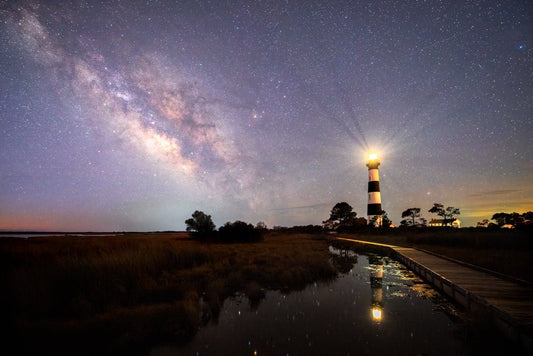 Bodie Lighthouse Reflections - Reflection in a Pool