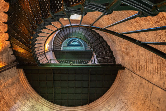 Currituck Lighthouse Interior - Reflection in a Pool