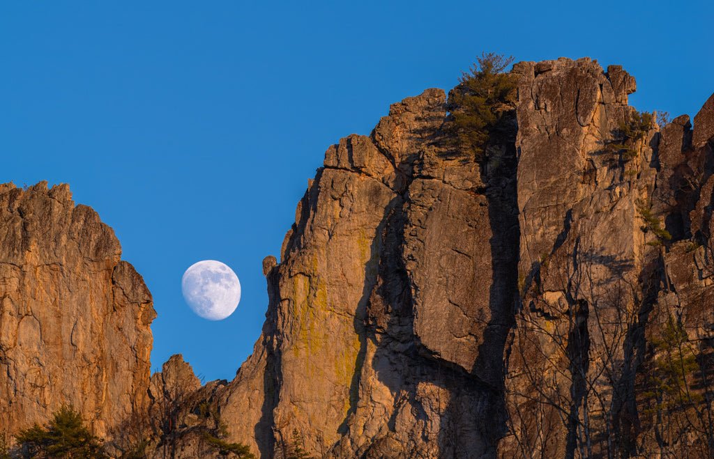 Last Light on the Rocks - Seneca Rocks, WV - Reflection in a Pool