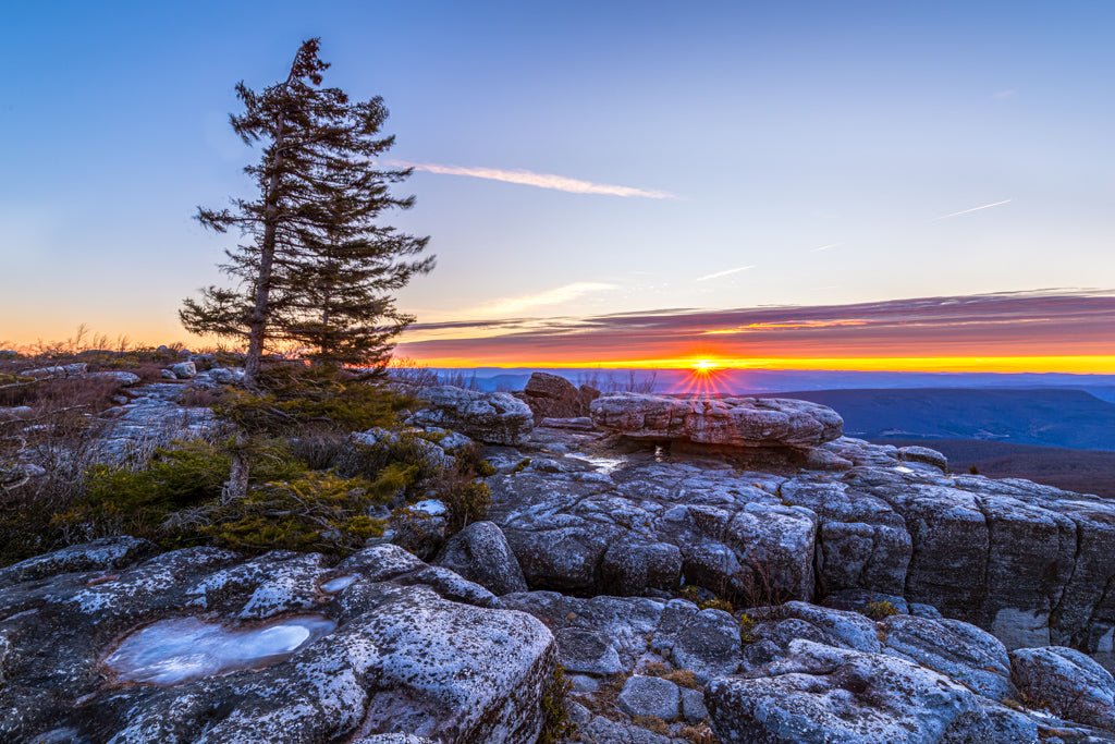 Winter Solstice on the Rocks 2 - Reflection in a Pool