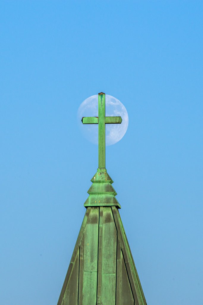 Basilica Moonrise - Reflection in a Pool