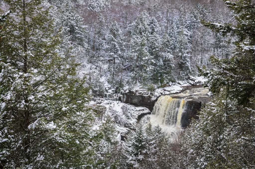 Blackwater Falls in Winter