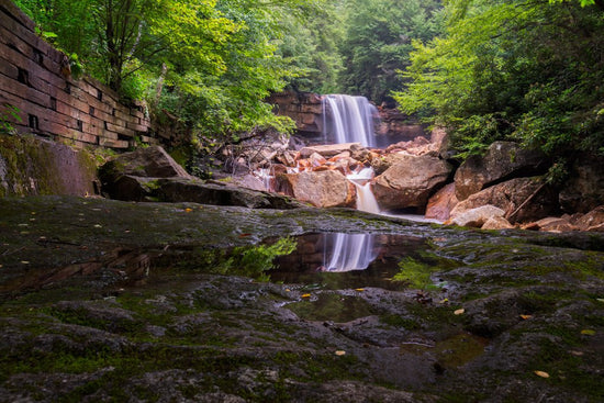 Douglas Falls Reflection - Reflection in a Pool