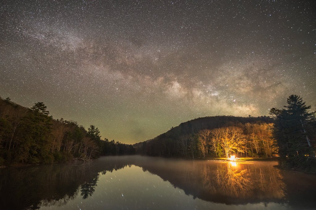 Watoga Lake Milky Way - Watoga State Park, WV – Reflection in a Pool