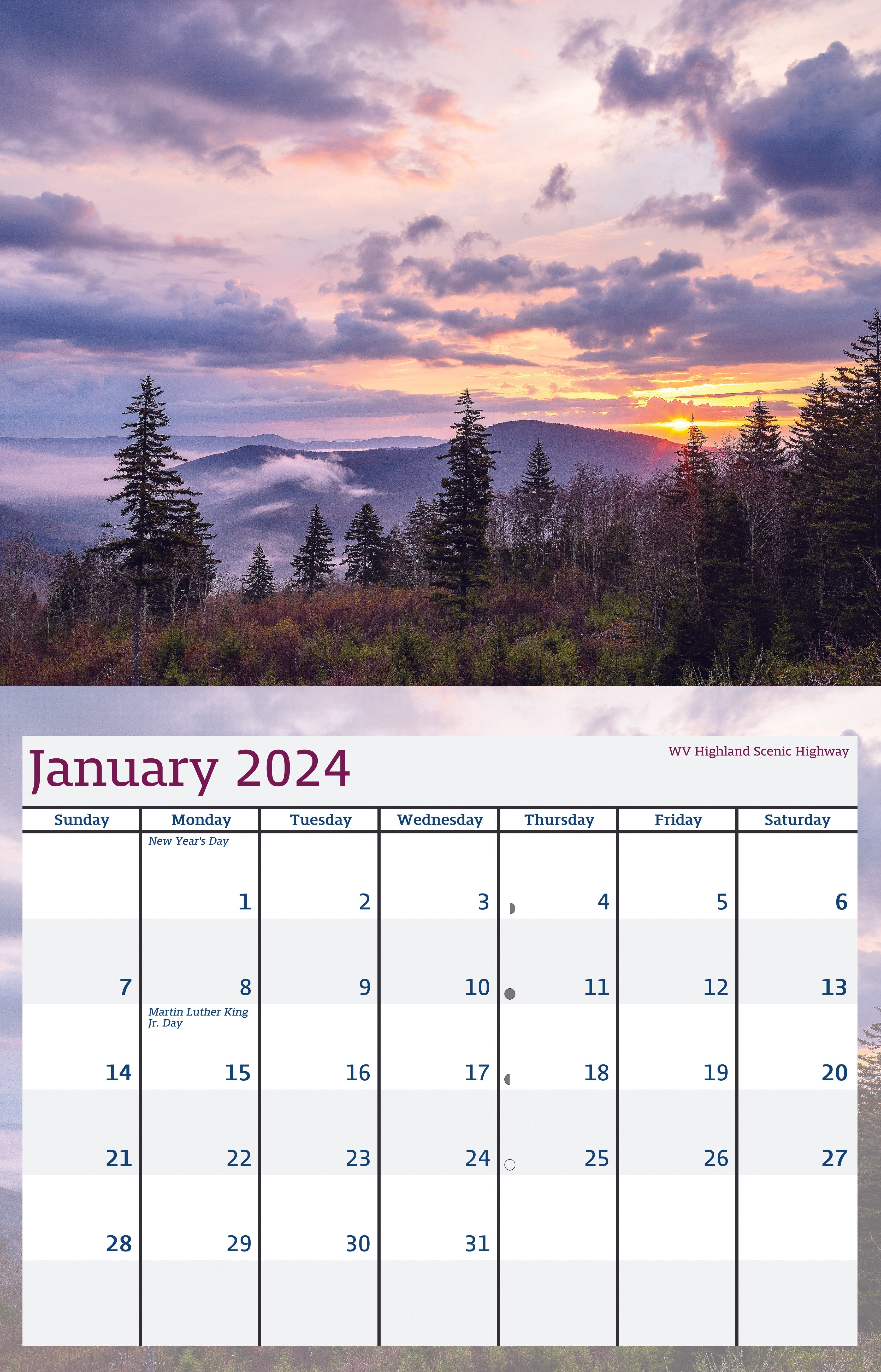 West Virginia Scenics 2024 Wall Calendar 11x8 5 WV Photography   West Virginia Scenics 2024 Wall Calendar 11x85 Wv Photography 196385 